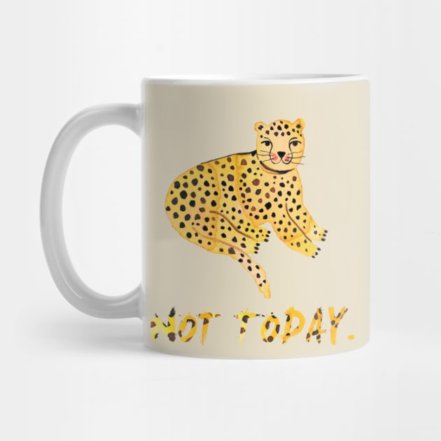 Tiger - Big cat - Not today - dots by ninoladesign
